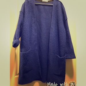 Mohair sweater coat cardigan
